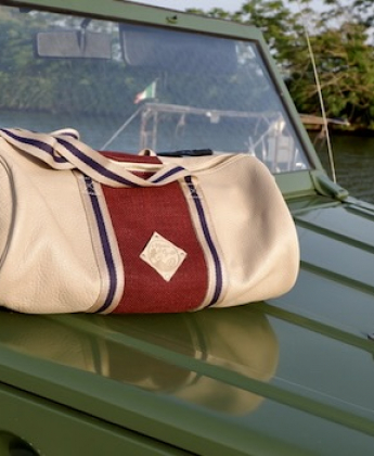 Borsa a bauletto / tubo in pelle di vitello